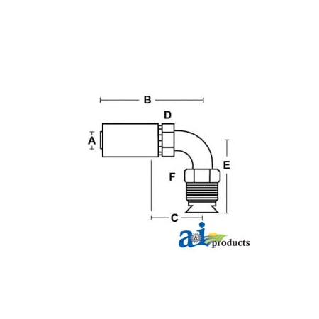 (HW-MIX90) Male Inverted Flare - SAE 45� - Swivel - 90� Elbow 3 X5 X1